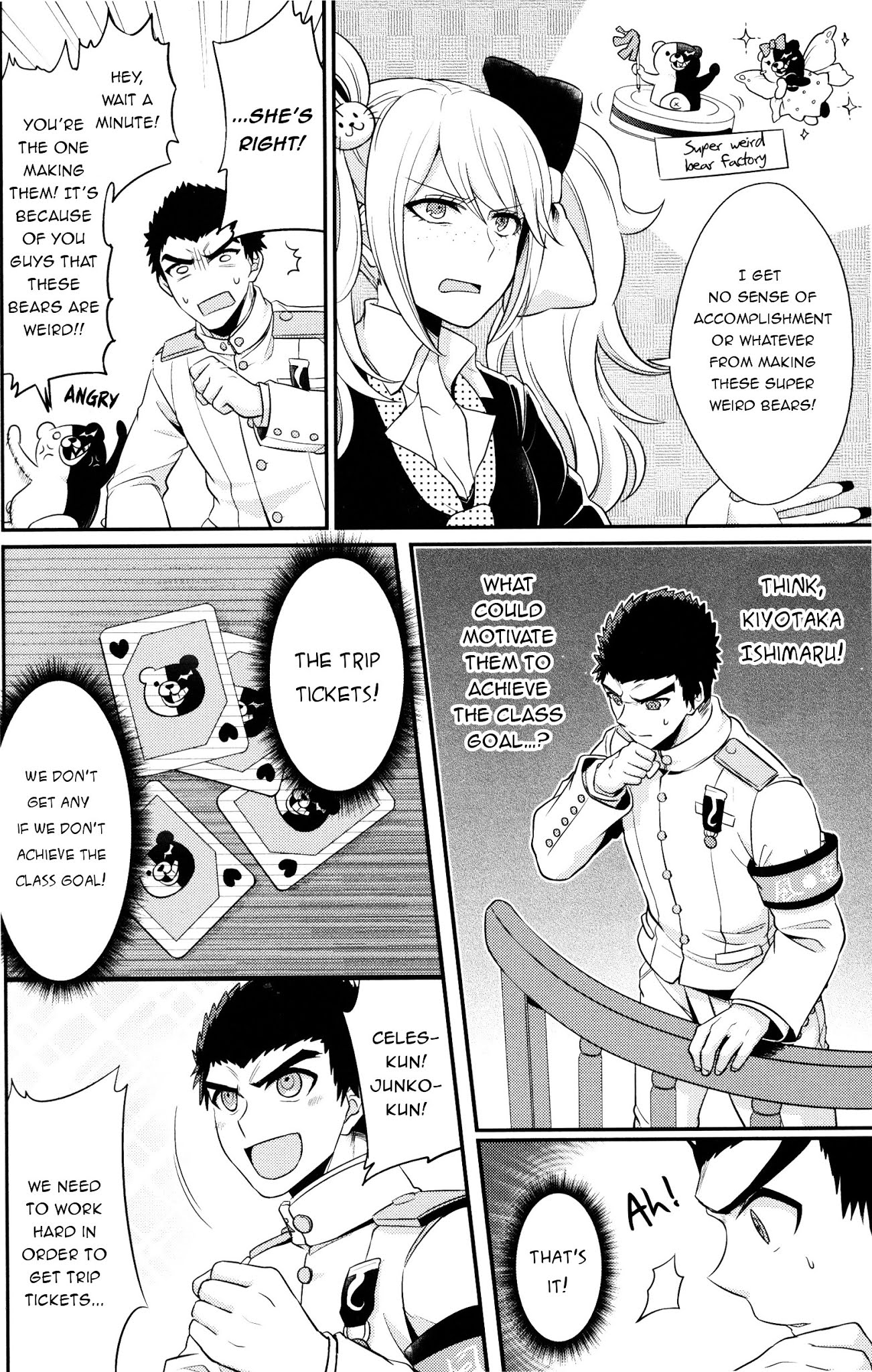 Danganronpa 1 2 - Comic Anthology Chapter 2 page 6 - Chapter 2 : The fight of the disciplinary officer