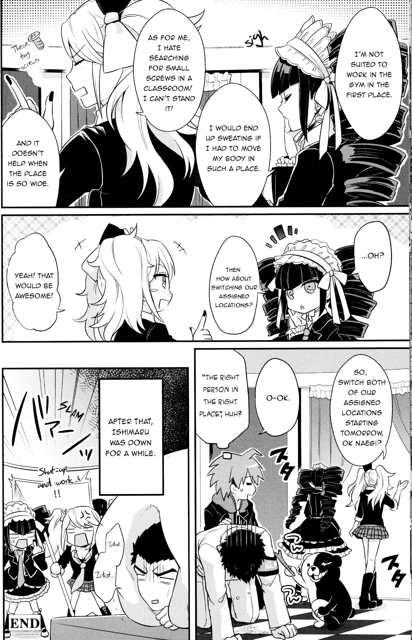 Danganronpa 1 2 - Comic Anthology Chapter 2 page 8 - Chapter 2 : The fight of the disciplinary officer