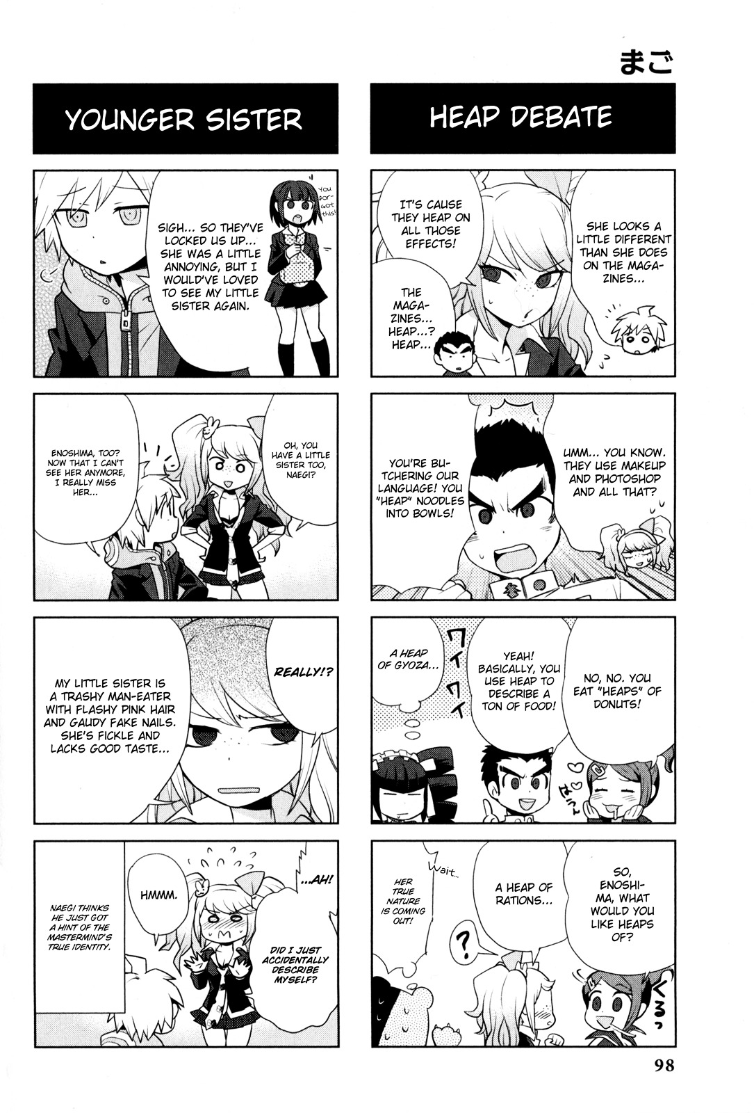 Danganronpa - The Academy of Hope and the High School Students of Despair 4-koma Kings Chapter 2.0 page 100 - Vol.2 Chapter 0