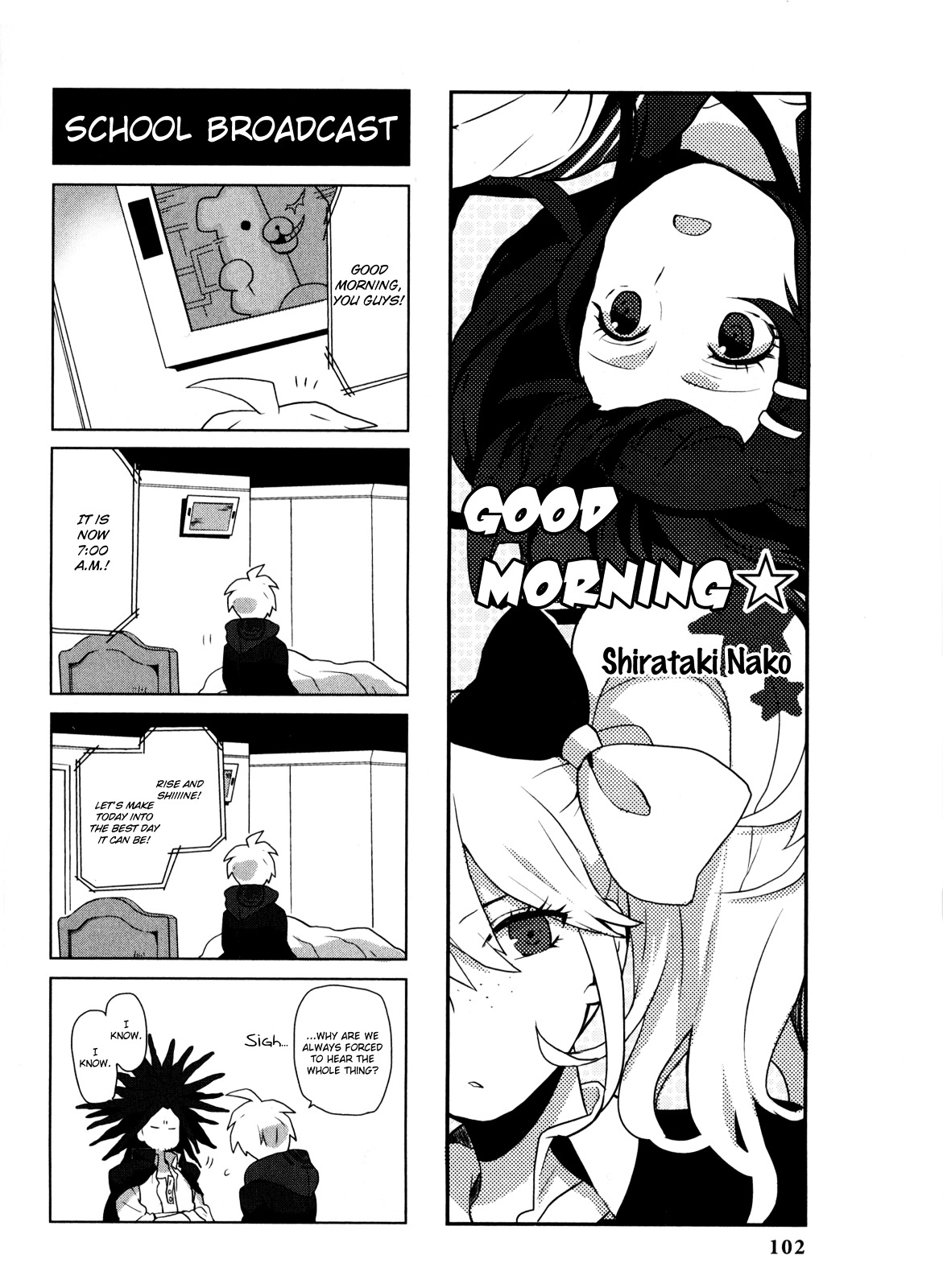 Danganronpa - The Academy of Hope and the High School Students of Despair 4-koma Kings Chapter 2.0 page 104 - Vol.2 Chapter 0