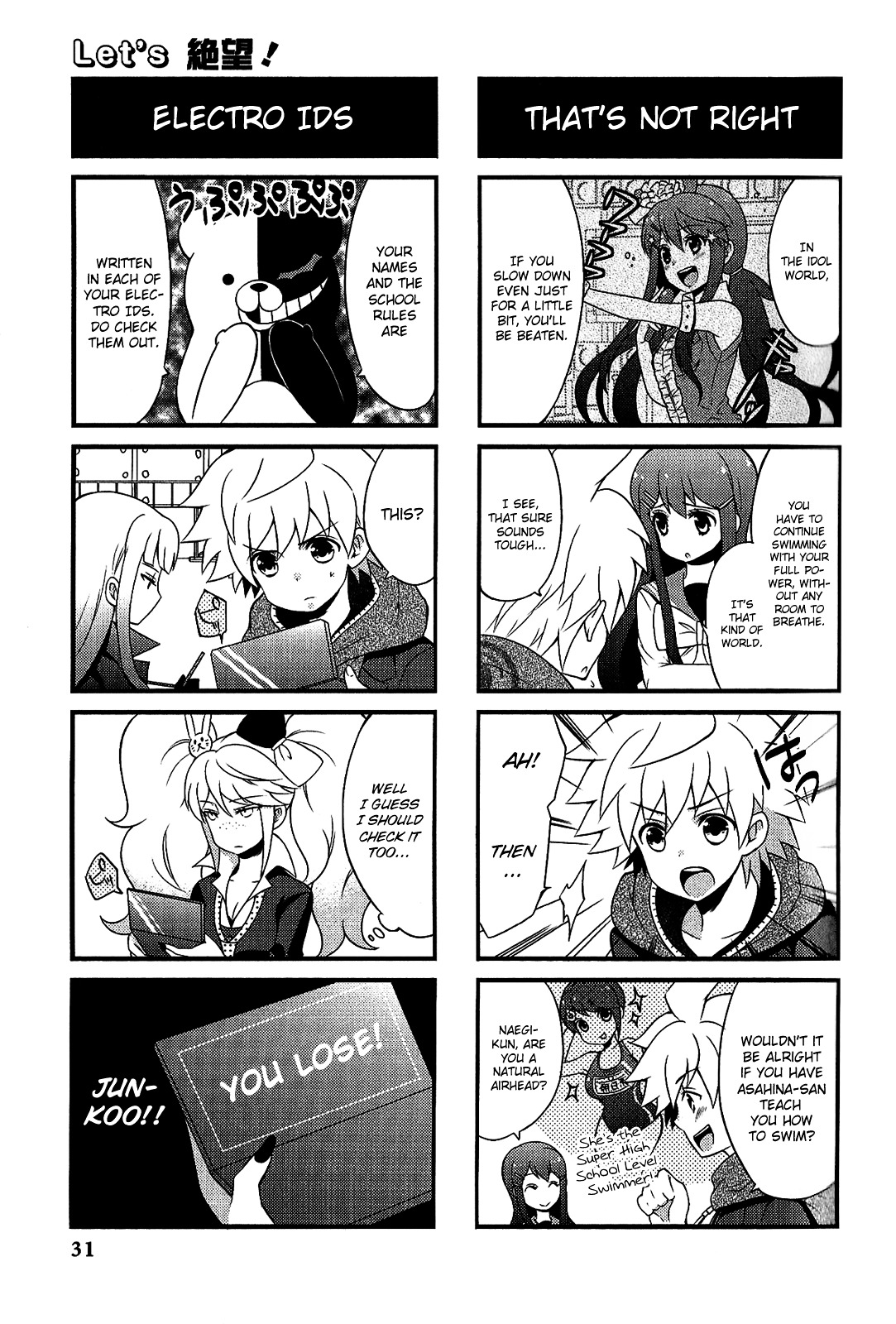 Danganronpa - The Academy of Hope and the High School Students of Despair 4-koma Kings Chapter 2.0 page 33 - Vol.2 Chapter 0