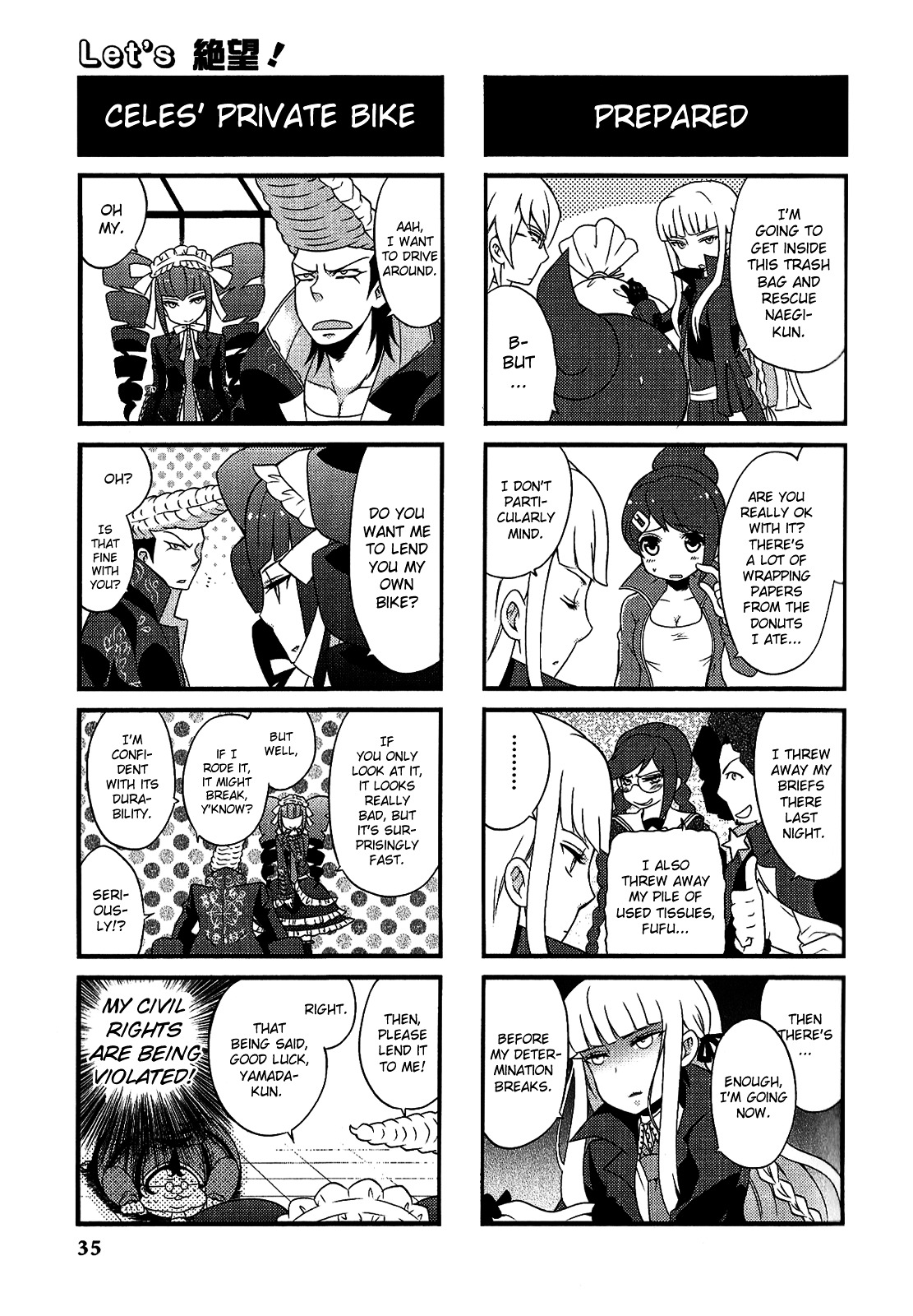 Danganronpa - The Academy of Hope and the High School Students of Despair 4-koma Kings Chapter 2.0 page 37 - Vol.2 Chapter 0