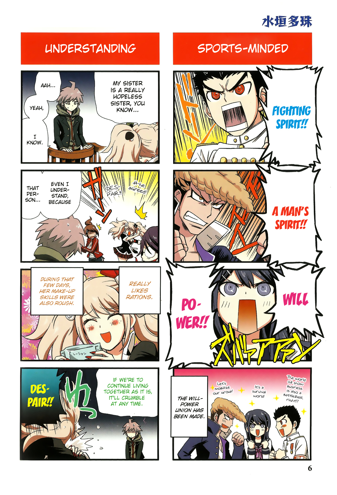 Danganronpa - The Academy of Hope and the High School Students of Despair 4-koma Kings Chapter 2.0 page 8 - Vol.2 Chapter 0