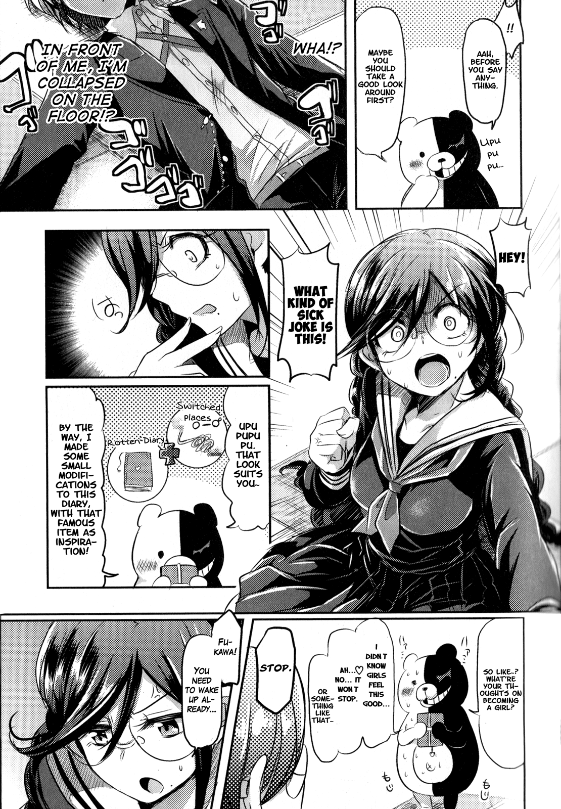 Danganronpa the Animation Comic Anthology Chapter 1 page 38 - Chapter 1 : First Half