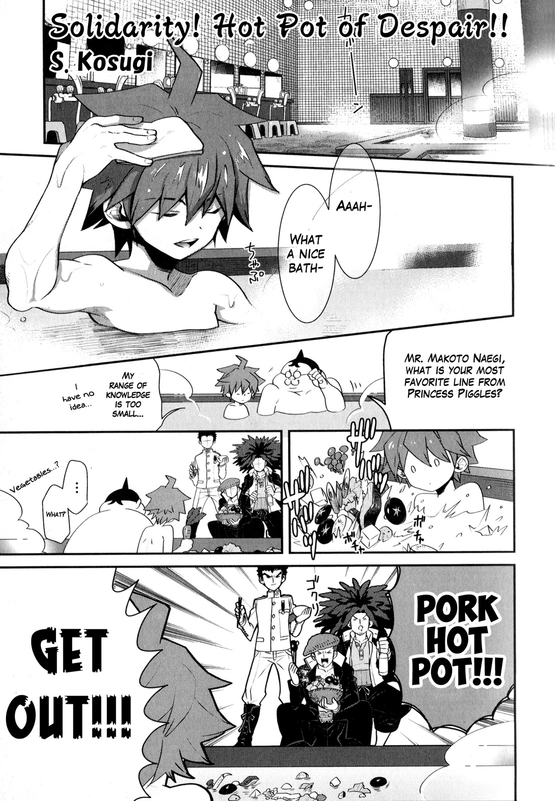 Danganronpa the Animation Comic Anthology Chapter 3 page 1 - Chapter 3: Solidarity! Hot Pot Of Despair!! (S.Kosugi)