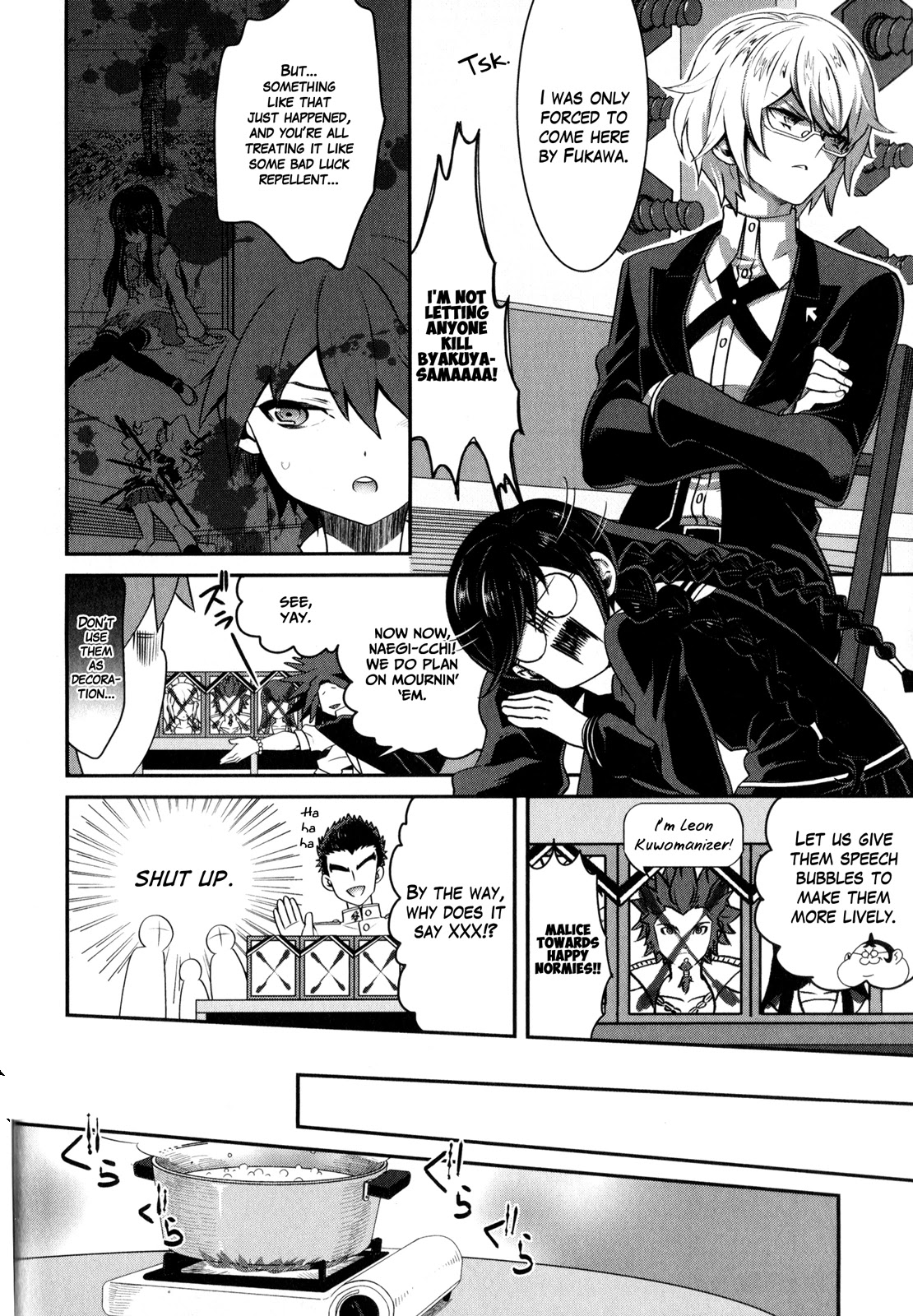 Danganronpa the Animation Comic Anthology Chapter 3 page 4 - Chapter 3: Solidarity! Hot Pot Of Despair!! (S.Kosugi)