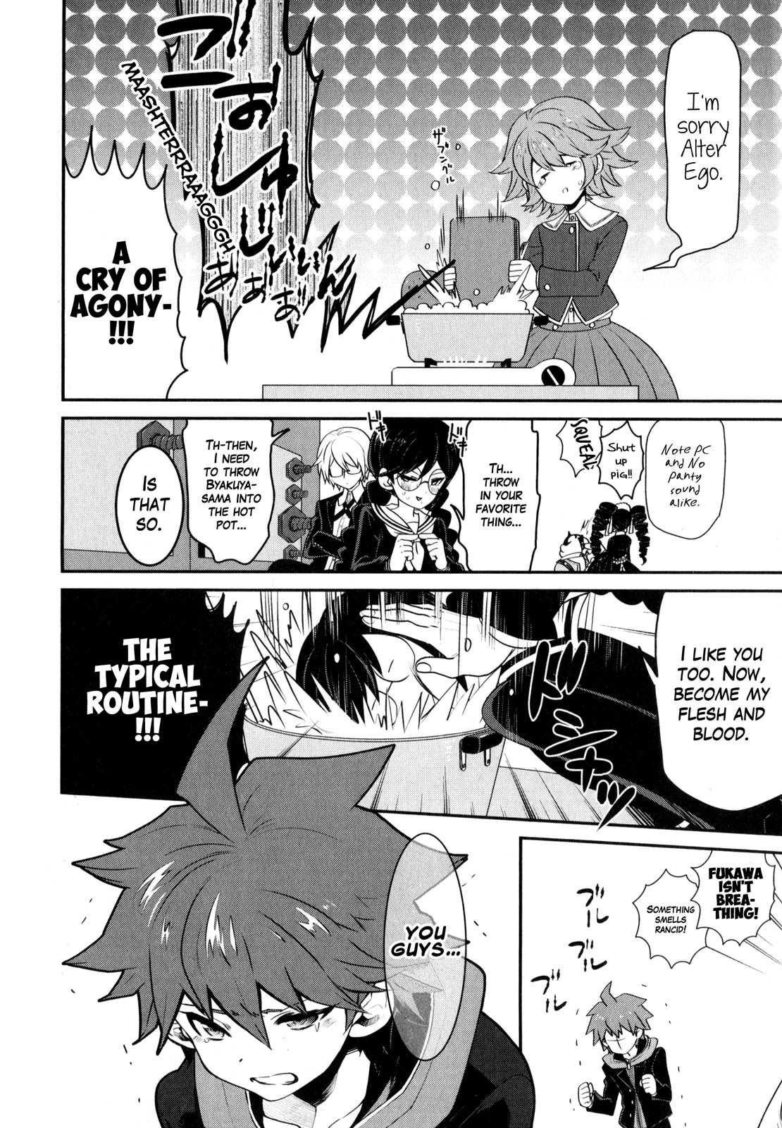 Danganronpa the Animation Comic Anthology Chapter 3 page 8 - Chapter 3: Solidarity! Hot Pot Of Despair!! (S.Kosugi)