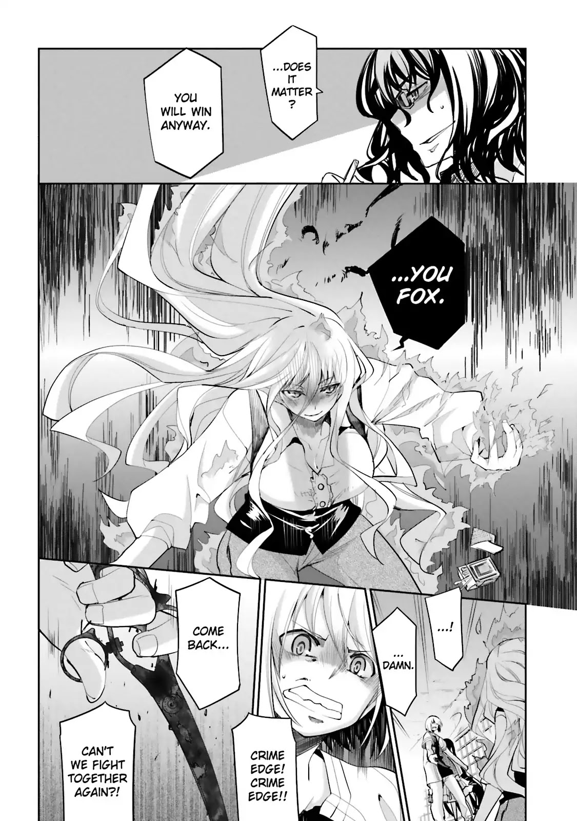 Dansai Bunri no Crime Edge Chapter 42 page 13 - Chapter 42: Vol.8 cut42: Witch of Flame