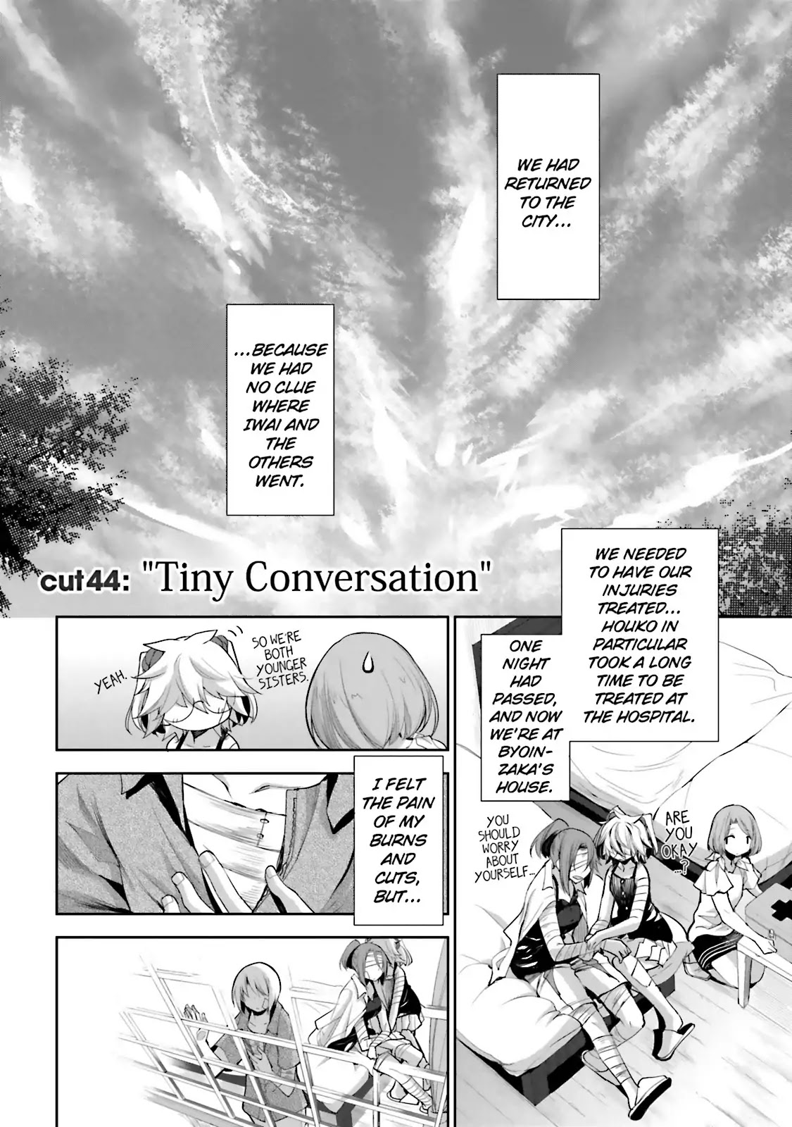 Dansai Bunri no Crime Edge Chapter 44 page 4 - Chapter 44: Vol.8 cut44: Tiny Conversation