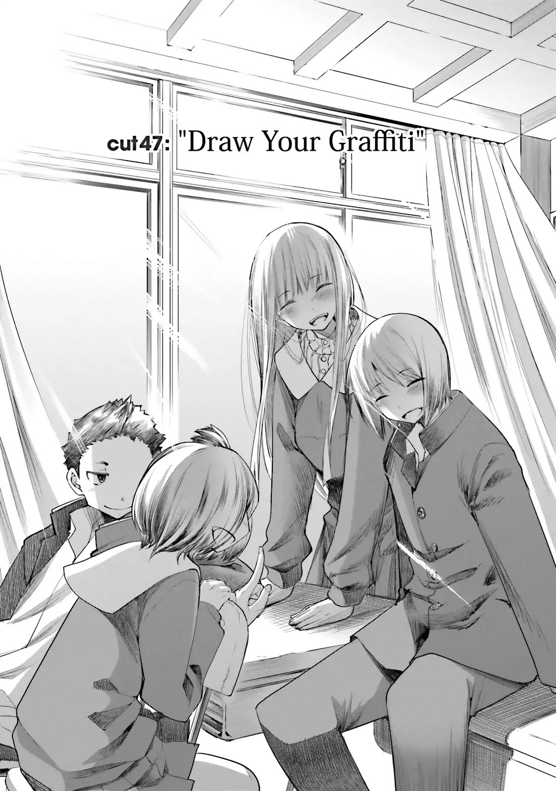 Dansai Bunri no Crime Edge Chapter 47 page 4 - Chapter 47: Vol.8 cut47: Draw Your Graffiti