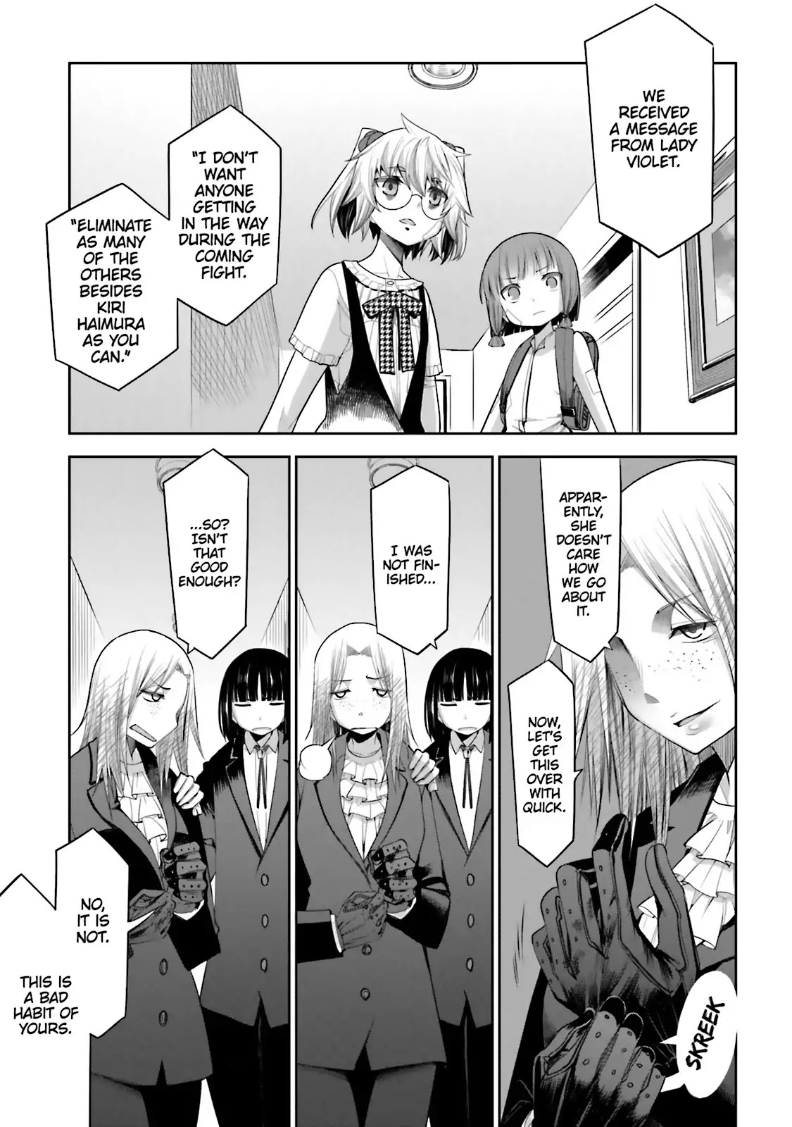 Dansai Bunri no Crime Edge Chapter 49 page 12 - Chapter 49: Vol.9 cut49: The Gray Cat and the Orange Mouse