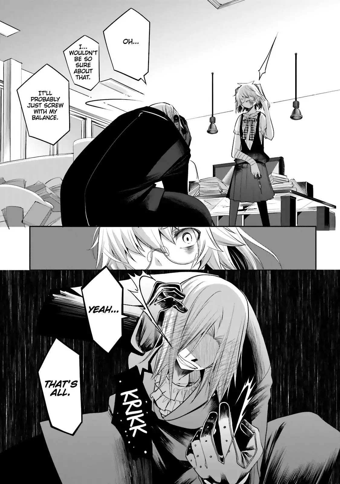 Dansai Bunri no Crime Edge Chapter 49 page 28 - Chapter 49: Vol.9 cut49: The Gray Cat and the Orange Mouse