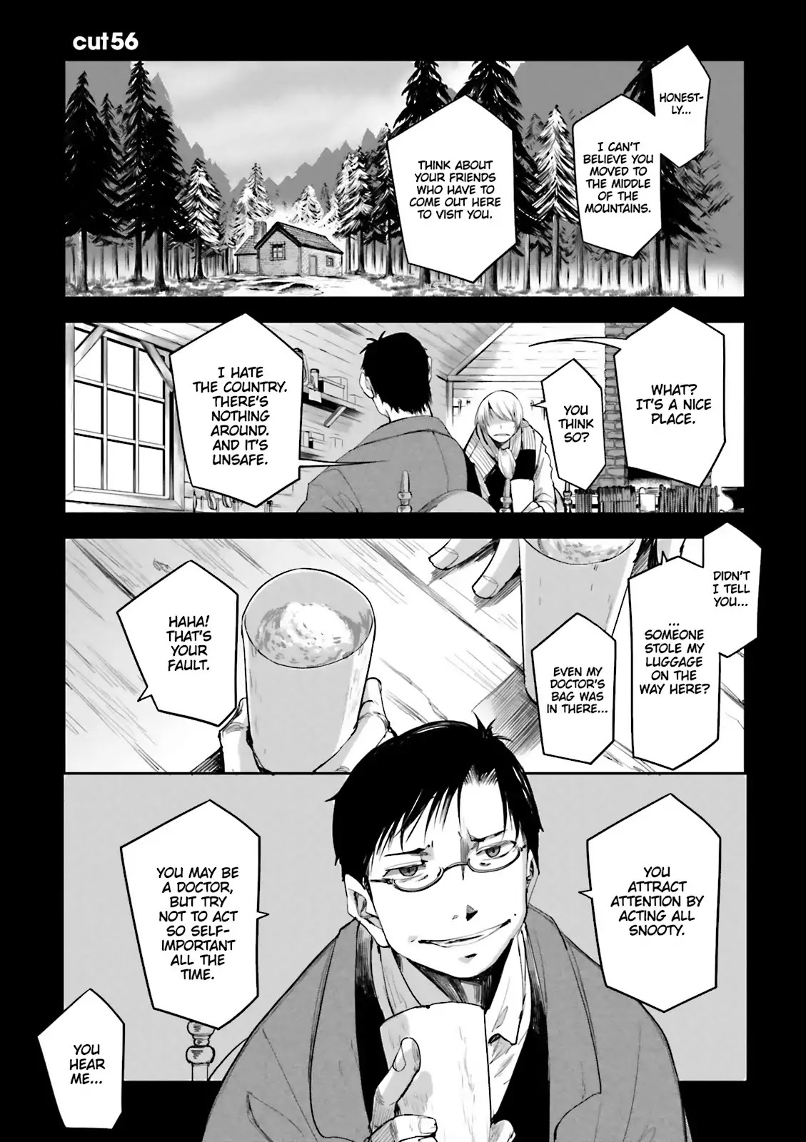 Dansai Bunri no Crime Edge Chapter 56 page 1 - Chapter 56: Vol.10 cut56: The Gray Truth