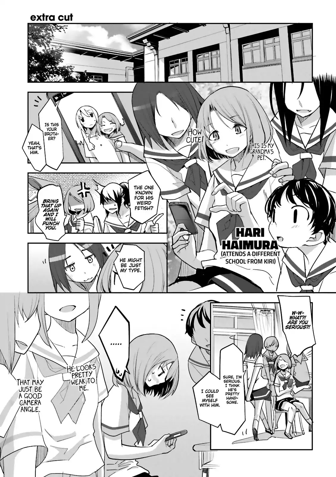 Dansai Bunri no Crime Edge Chapter 57.5 page 1 - Vol.10 extra cut: Hari's Day Off