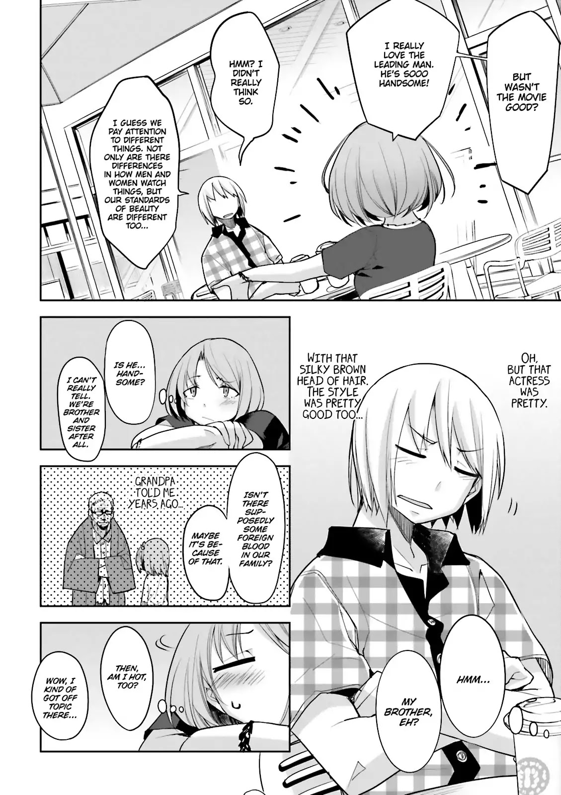 Dansai Bunri no Crime Edge Chapter 57.5 page 4 - Vol.10 extra cut: Hari's Day Off