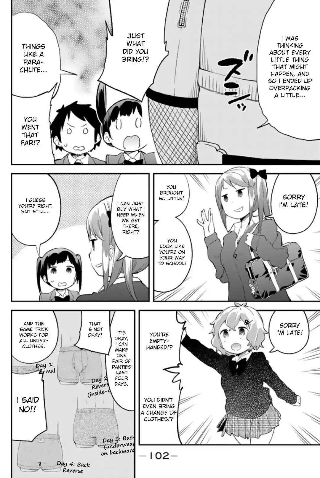 Dansan Joshi Chapter 46 page 2 - Chapter 46: Pre-flight Troubles