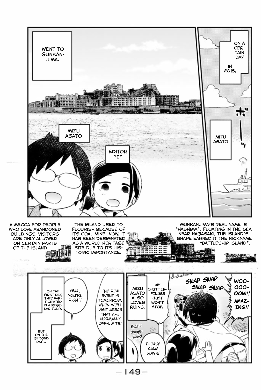 Dansan Joshi Chapter 49.1 page 3 - Chapter 49.1: Mizu Asato Goes To Battleship Island