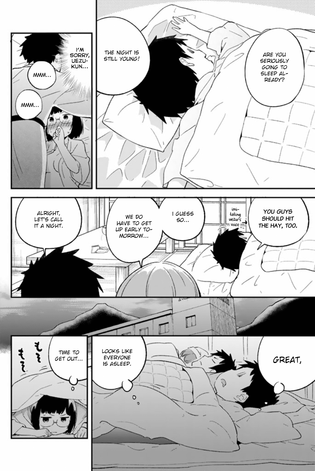 Dansan Joshi Chapter 49 page 10 - Chapter 49: The Trip At Night
