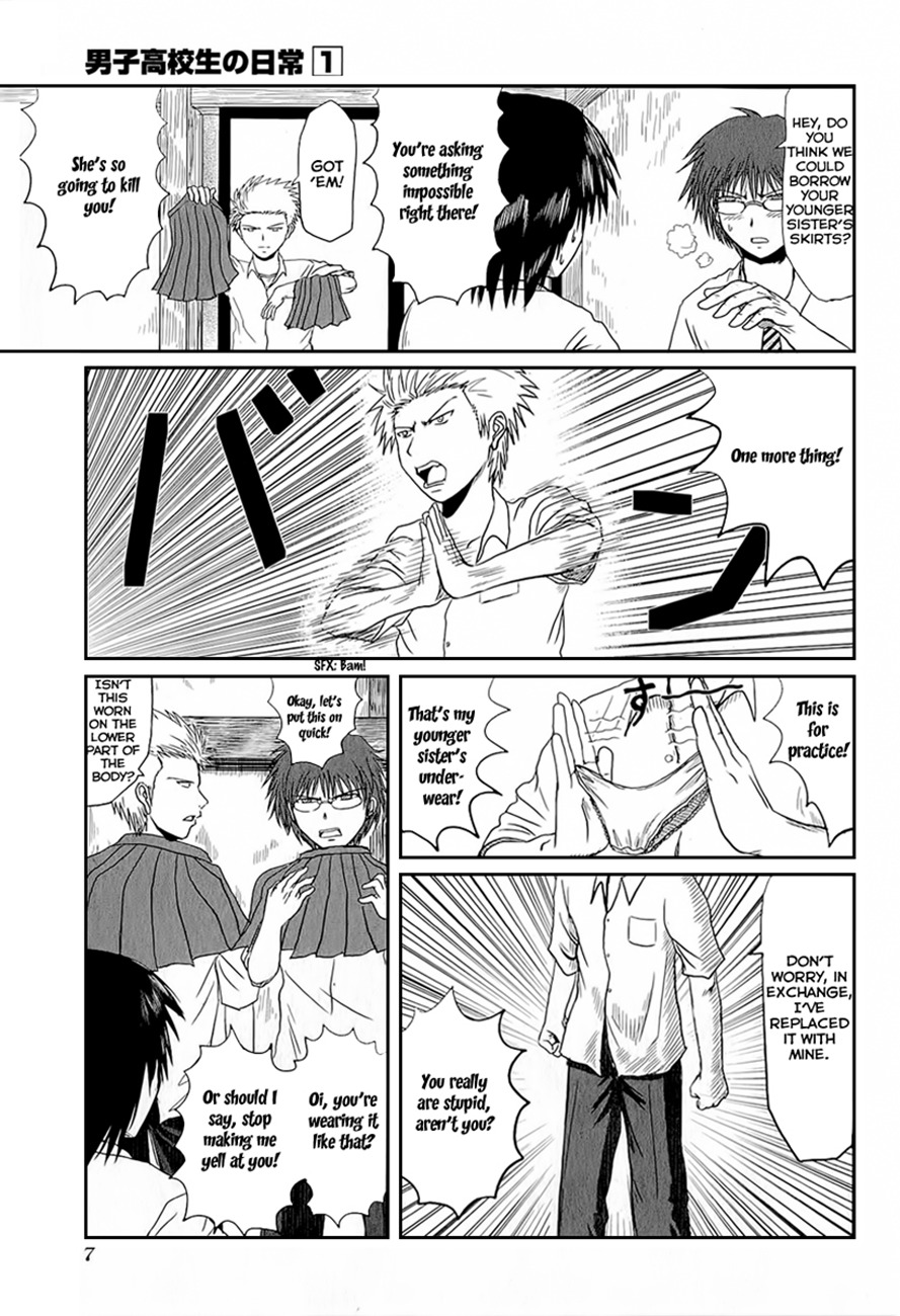 Danshi Koukousei no Nichijou Chapter 1 page 13 - Chapter 1: High School Boys And Skirts