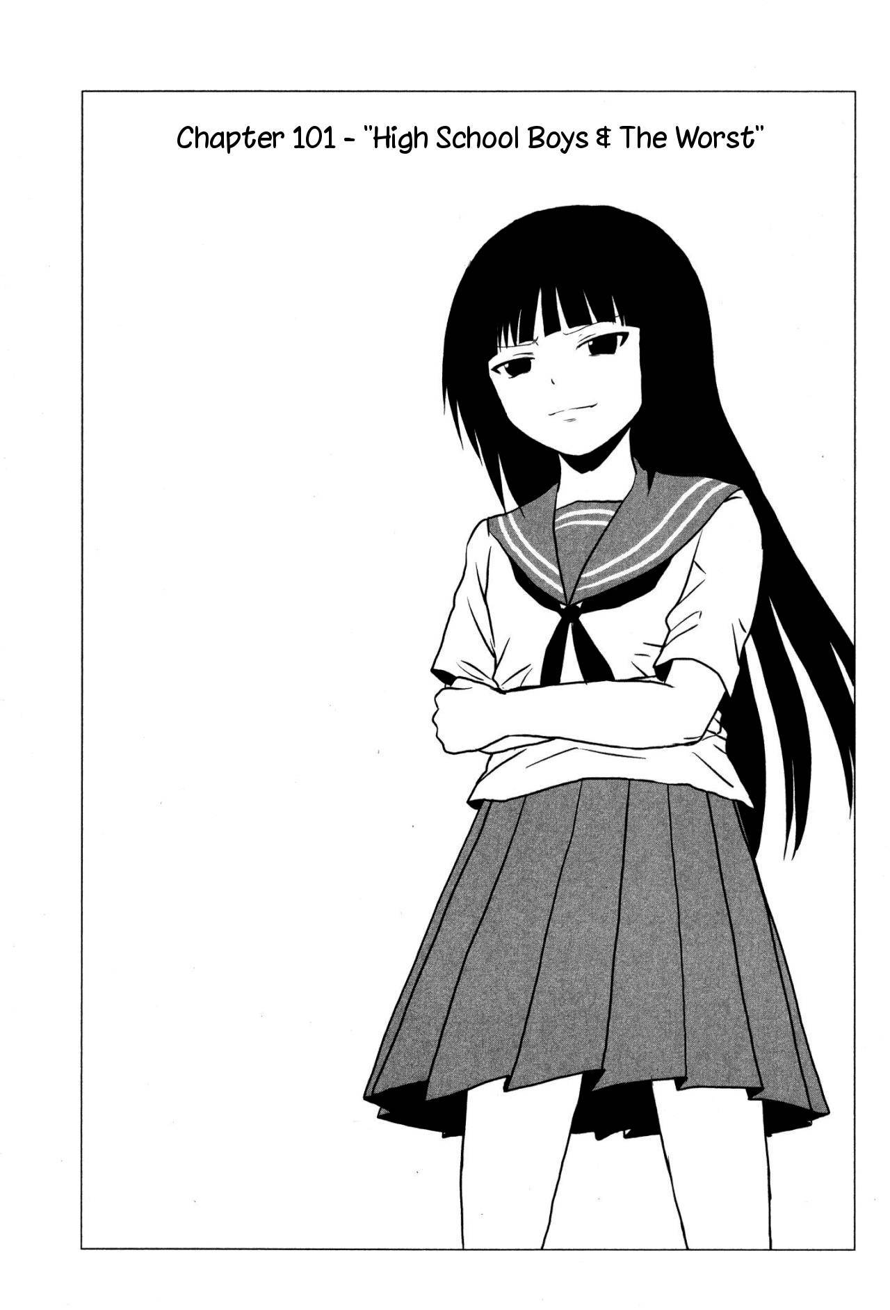 Danshi Koukousei no Nichijou Chapter 101 page 1 - Chapter 101: Highschool Boys And The Worst