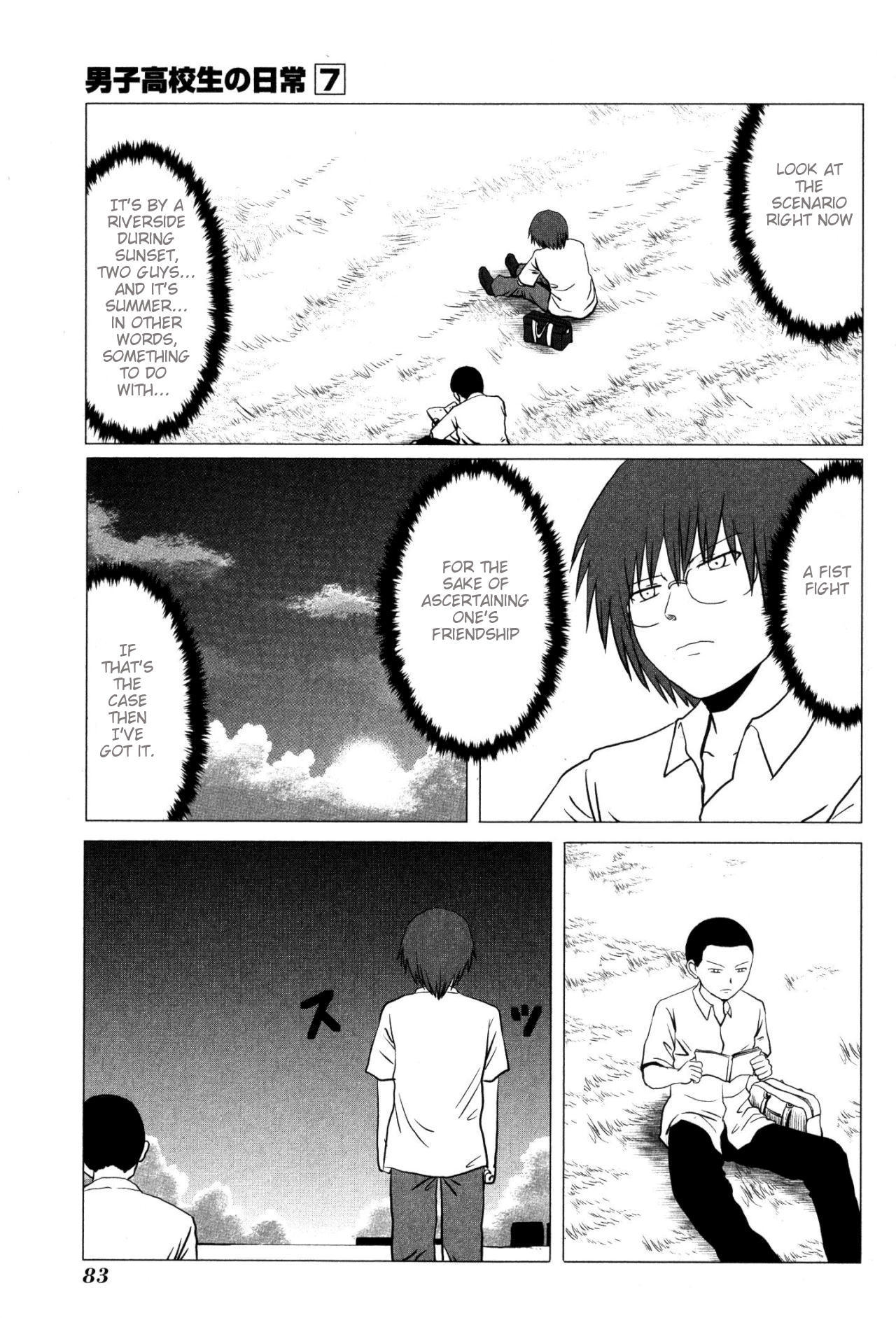 Danshi Koukousei no Nichijou Chapter 104 page 5 - Chapter 104: Highschool Boys And A Guy