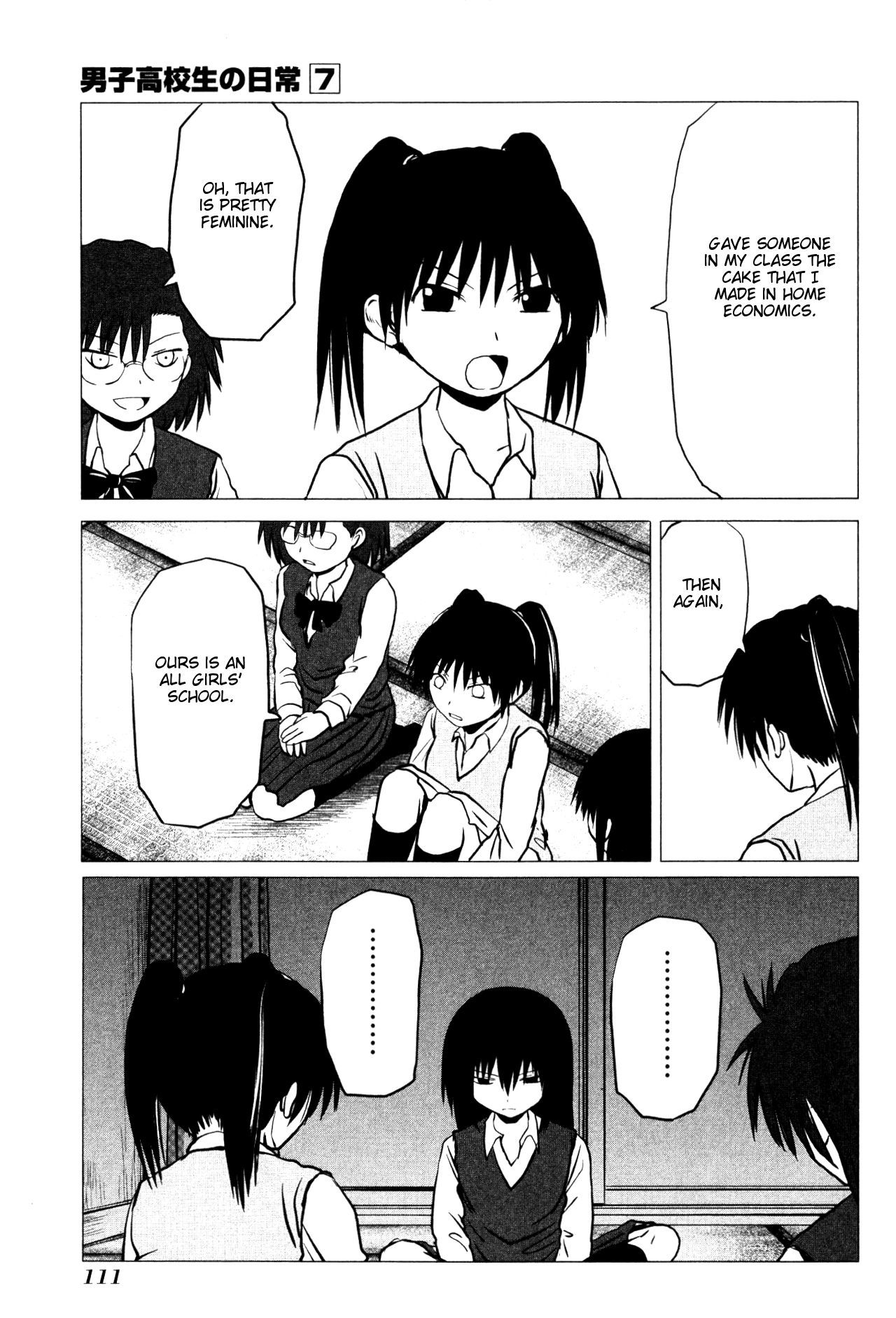 Danshi Koukousei no Nichijou Chapter 107.19 page 2 - Chapter 107.19: High School Girls Are Funky - Pointless