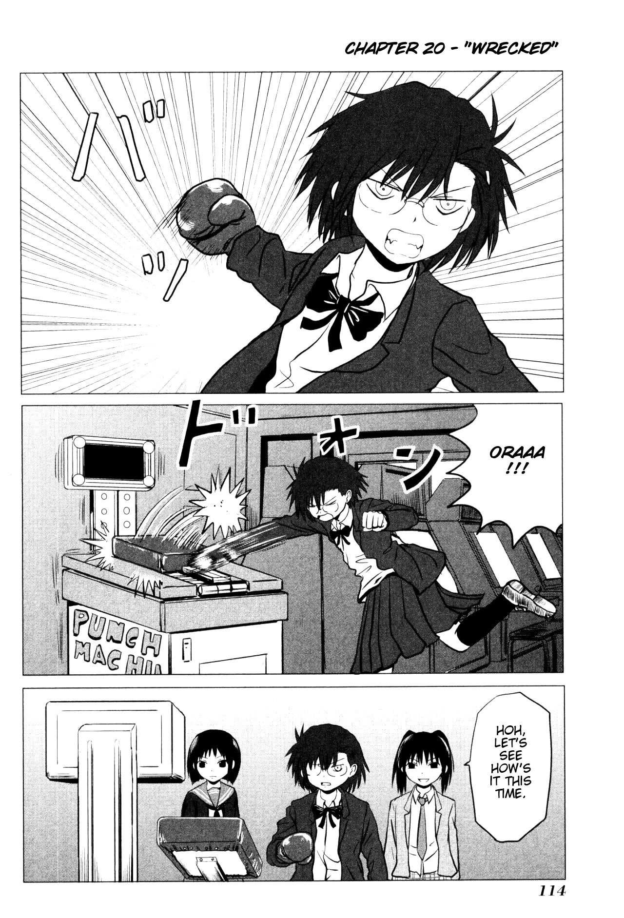 Danshi Koukousei no Nichijou Chapter 107.20 page 1 - Chapter 107.20: High School Girls Are Funky - Wrecked