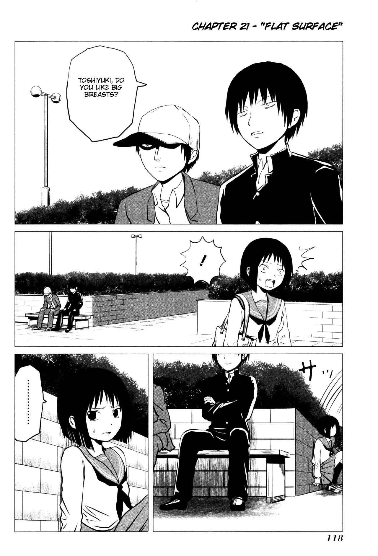Danshi Koukousei no Nichijou Chapter 107.21 page 1 - Chapter 107.21: High School Girls Are Funky - Flat Surface