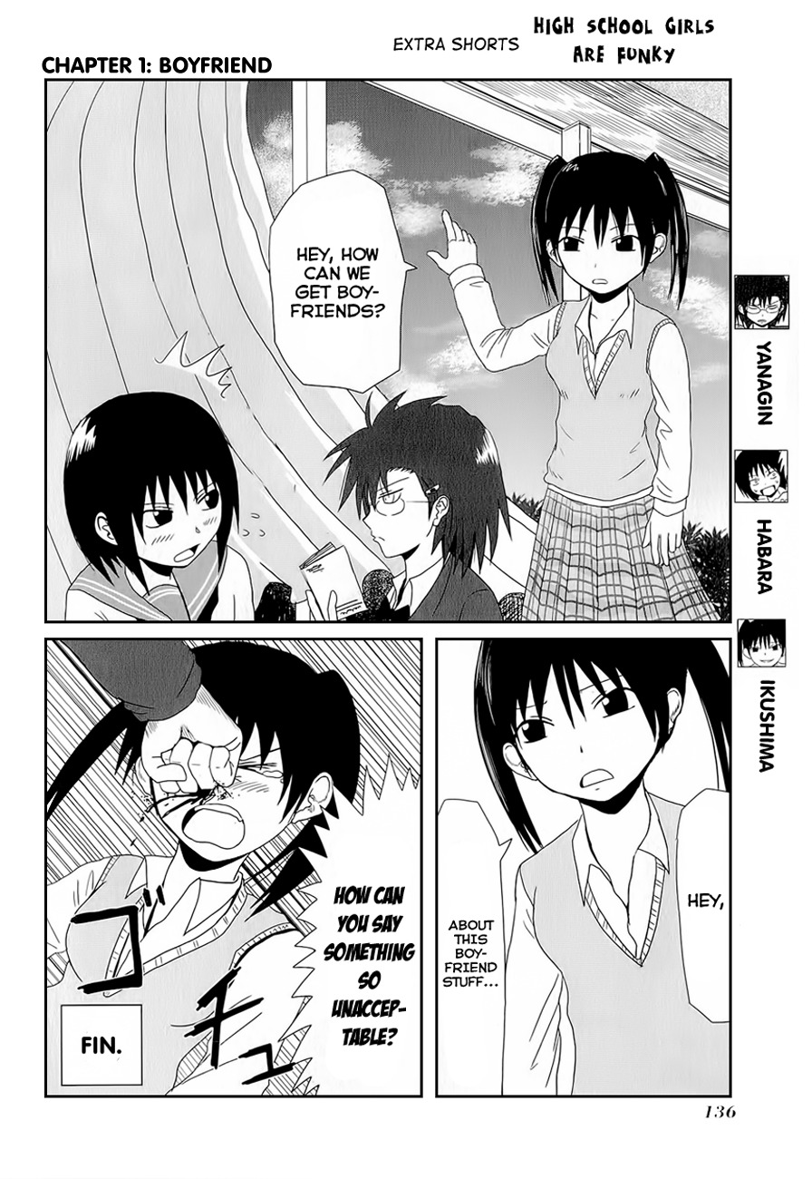 Danshi Koukousei no Nichijou Chapter 15.2 page 1 - Chapter 15.2: Extra Shorts - High School Girls Are Funny