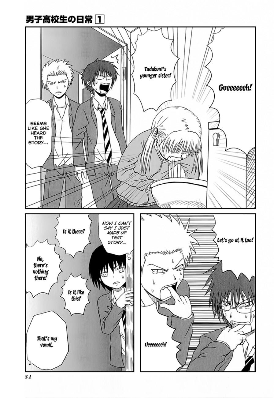 Danshi Koukousei no Nichijou Chapter 3 page 9 - Chapter 3: High School Boys And Ghost Stories