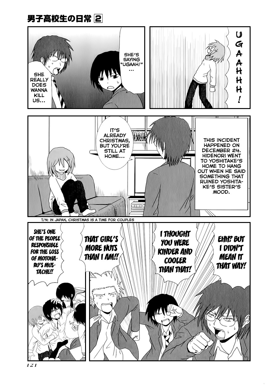 Danshi Koukousei no Nichijou Chapter 31 page 5 - Chapter 31: High School Boys And The Holy Night