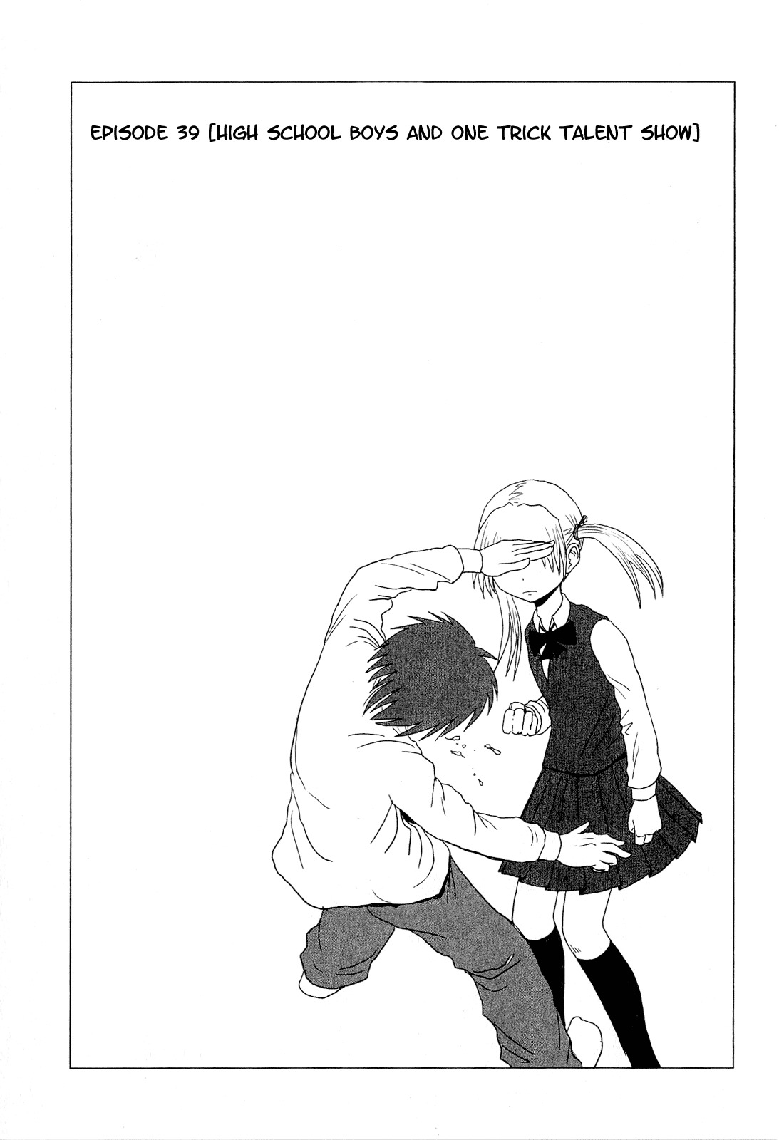 Danshi Koukousei no Nichijou Chapter 39 page 1 - Chapter 39: High School Boys And One Trick Talent Show