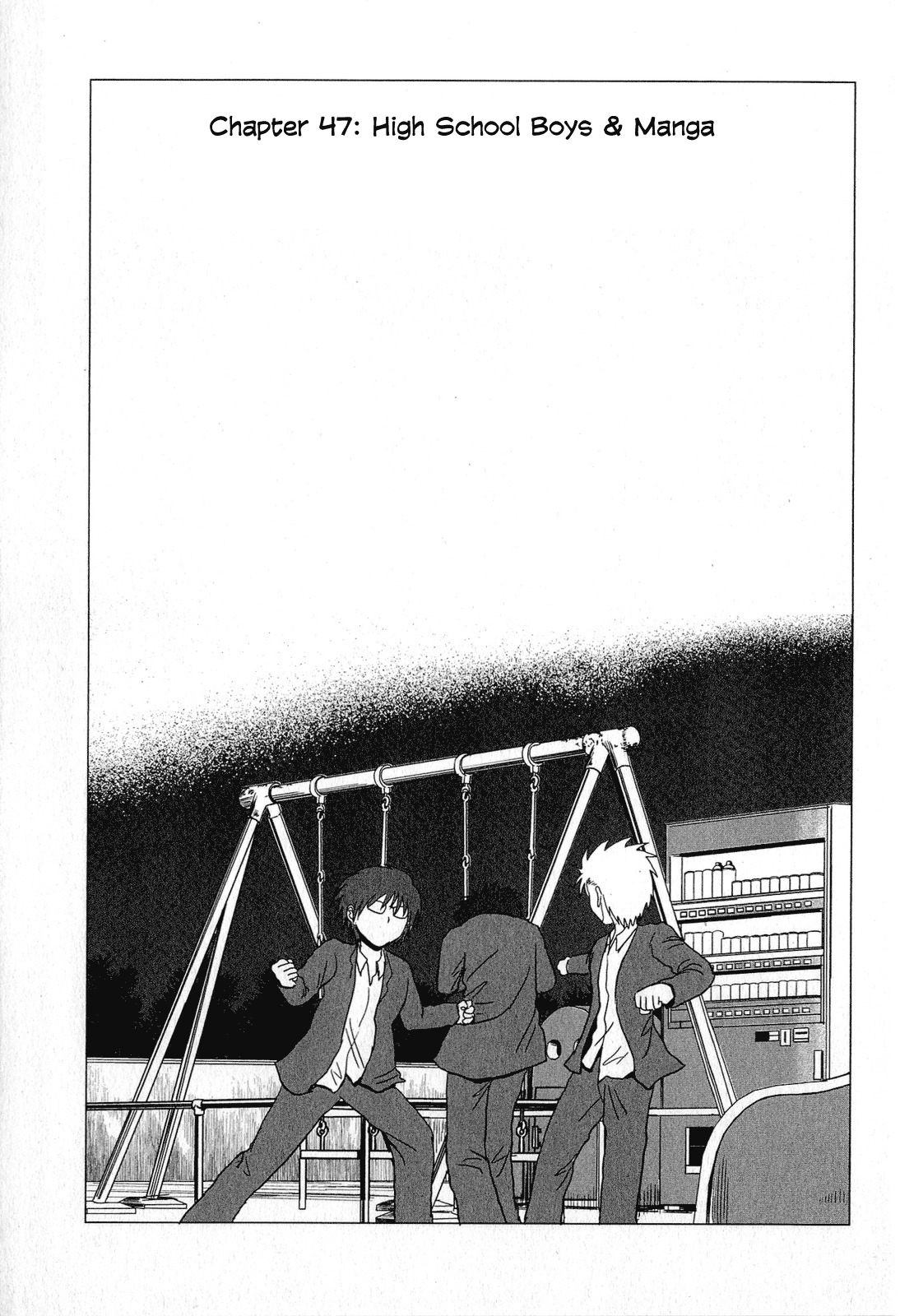 Danshi Koukousei no Nichijou Chapter 47 page 1 - Chapter 47: High School Boys And Manga