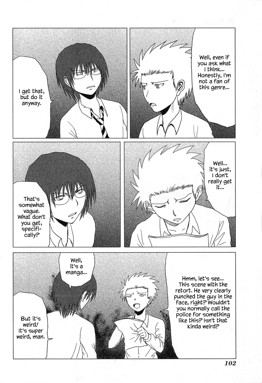 Danshi Koukousei no Nichijou Chapter 47 page 4 - Chapter 47: High School Boys And Manga