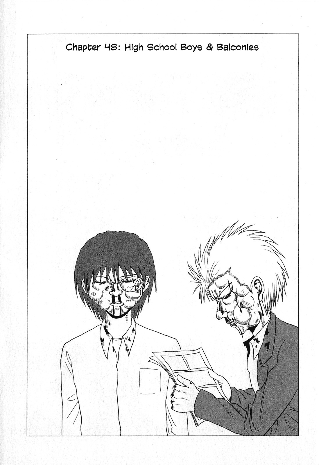 Danshi Koukousei no Nichijou Chapter 48 page 1 - Chapter 48: High School Boys And Balconies