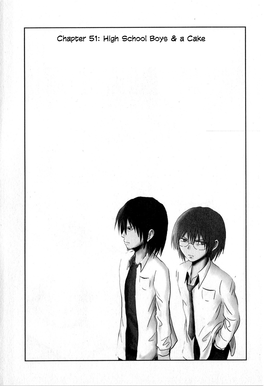 Danshi Koukousei no Nichijou Chapter 51 page 1 - Chapter 51: High School Boys And a Cake
