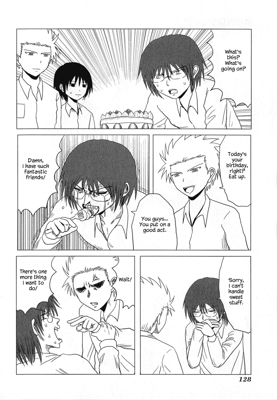 Danshi Koukousei no Nichijou Chapter 51 page 4 - Chapter 51: High School Boys And a Cake