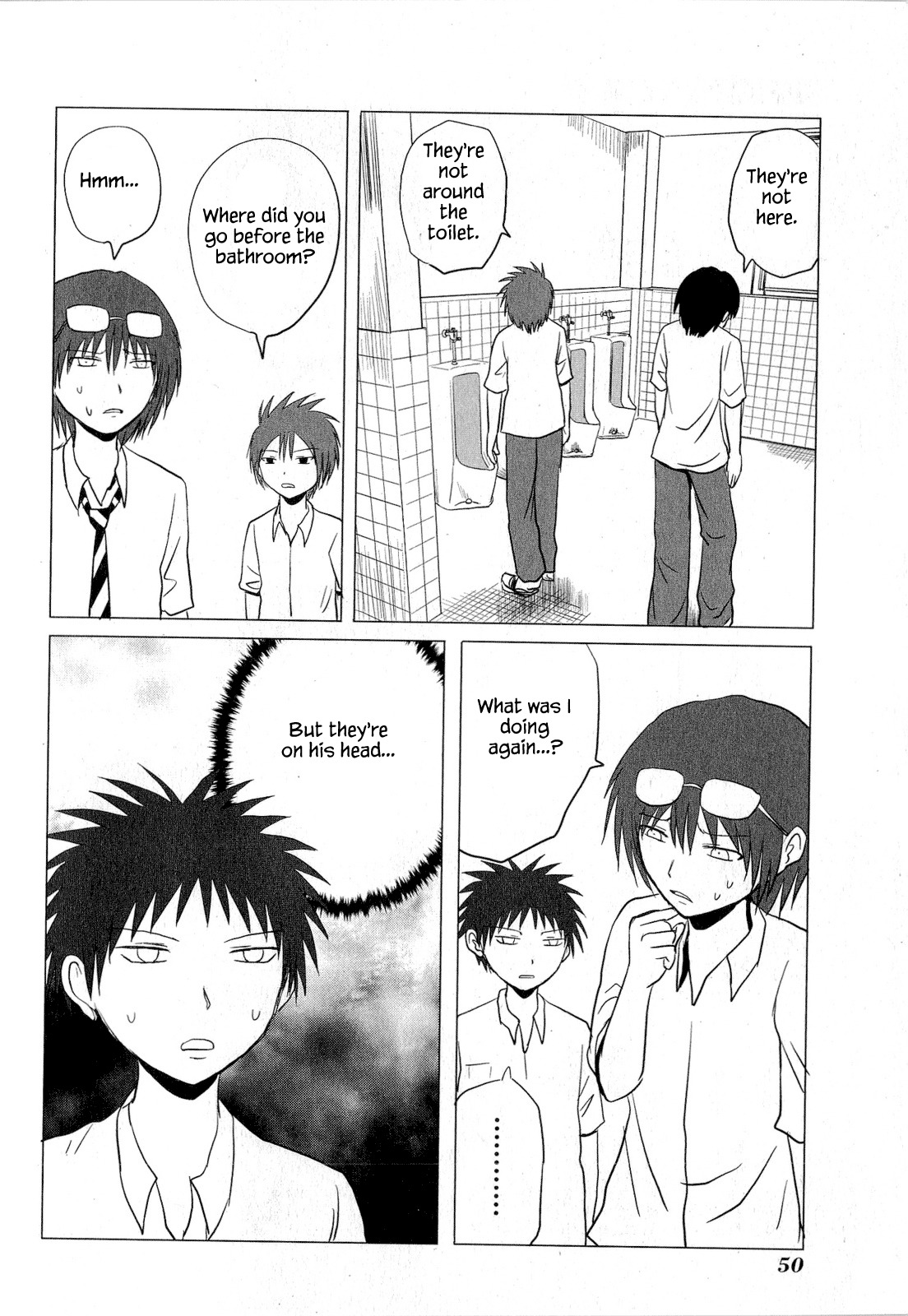 Danshi Koukousei no Nichijou Chapter 57 page 4 - Chapter 57: High School Boys And Glasses