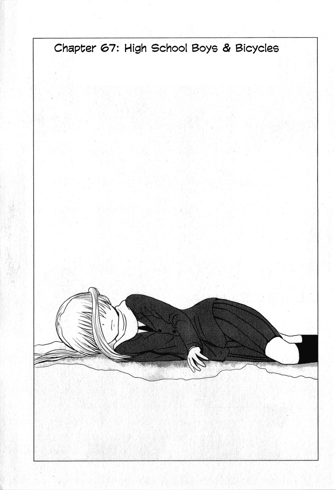 Danshi Koukousei no Nichijou Chapter 67 page 1 - Chapter 67: High School Boys And Bicycles