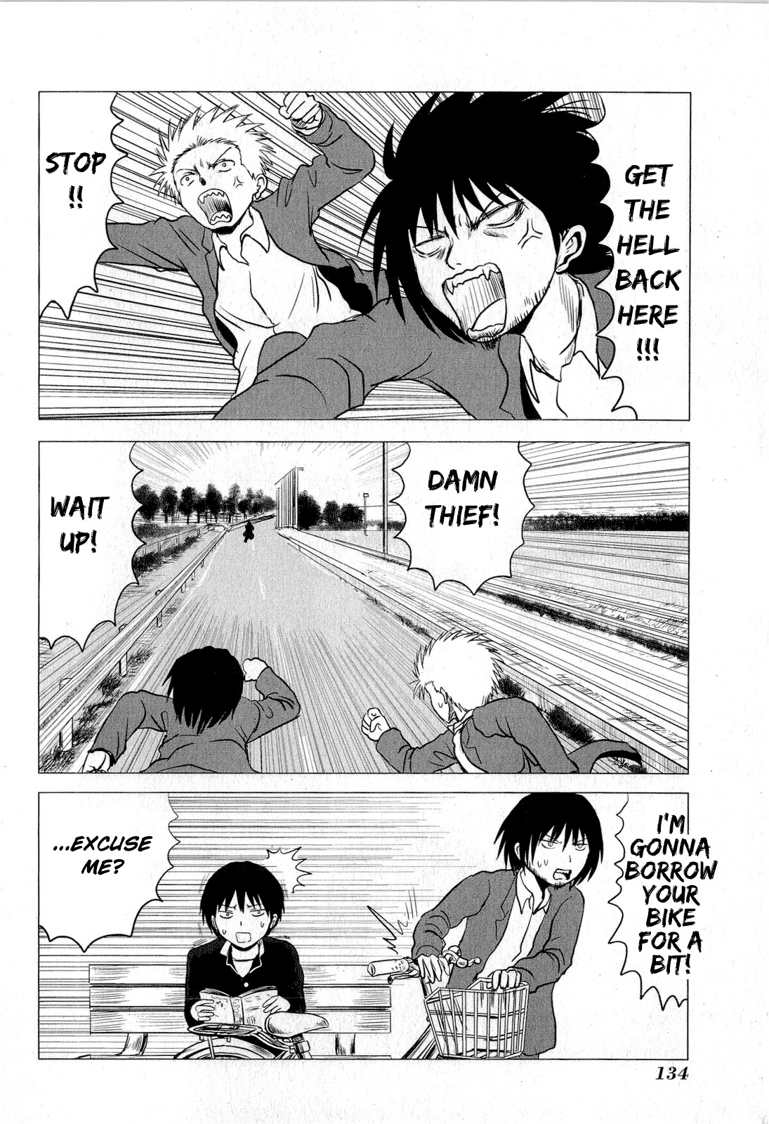 Danshi Koukousei no Nichijou Chapter 67 page 4 - Chapter 67: High School Boys And Bicycles