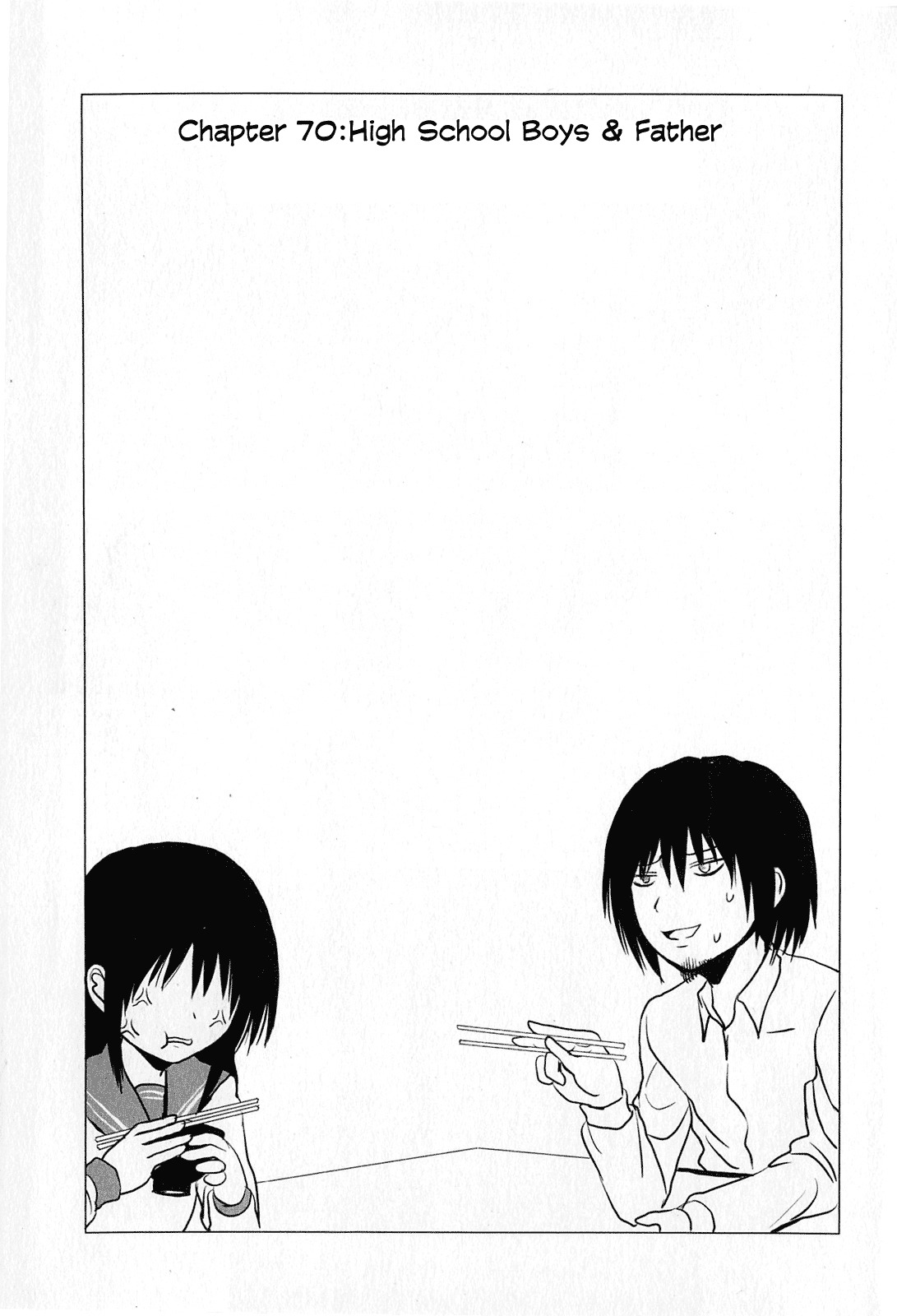 Danshi Koukousei no Nichijou Chapter 70 page 1 - Chapter 70: High School Boys And Father