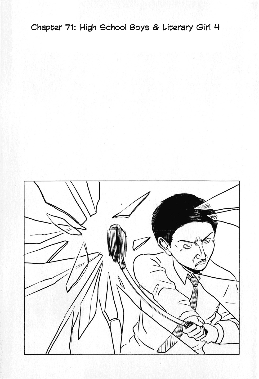 Danshi Koukousei no Nichijou Chapter 71 page 1 - Chapter 71: High School Boys And Literary Girl 4