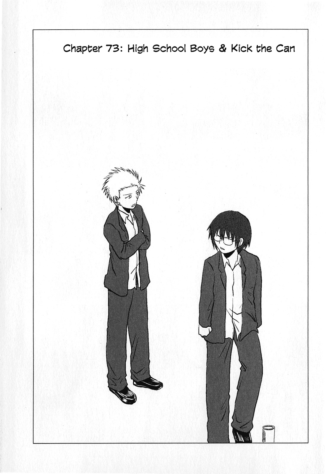 Danshi Koukousei no Nichijou Chapter 73 page 1 - Chapter 73: High School Boys And Kick the Can