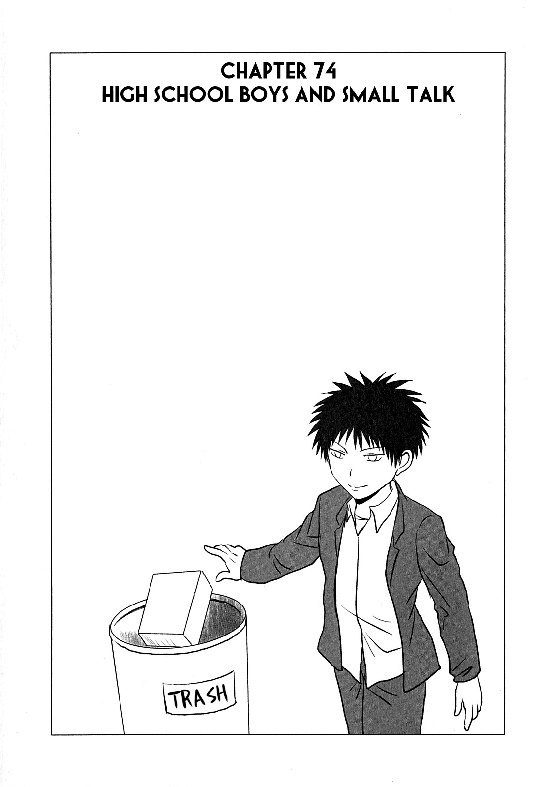 Danshi Koukousei no Nichijou Chapter 74 page 1 - Chapter 74: High School Boys And Small Talk