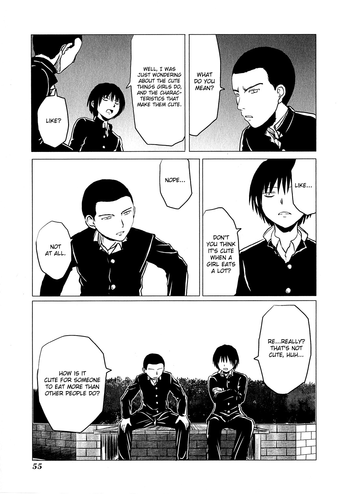 Danshi Koukousei no Nichijou Chapter 74 page 3 - Chapter 74: High School Boys And Small Talk