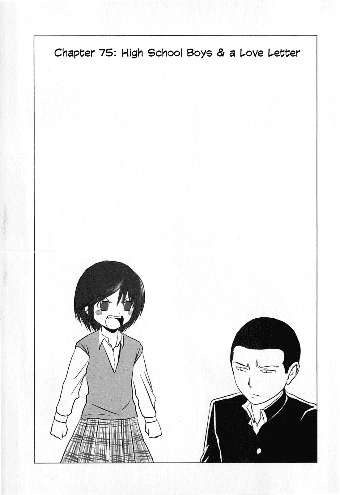 Danshi Koukousei no Nichijou Chapter 75 page 1 - Chapter 75: High School Boys And A Love Letter
