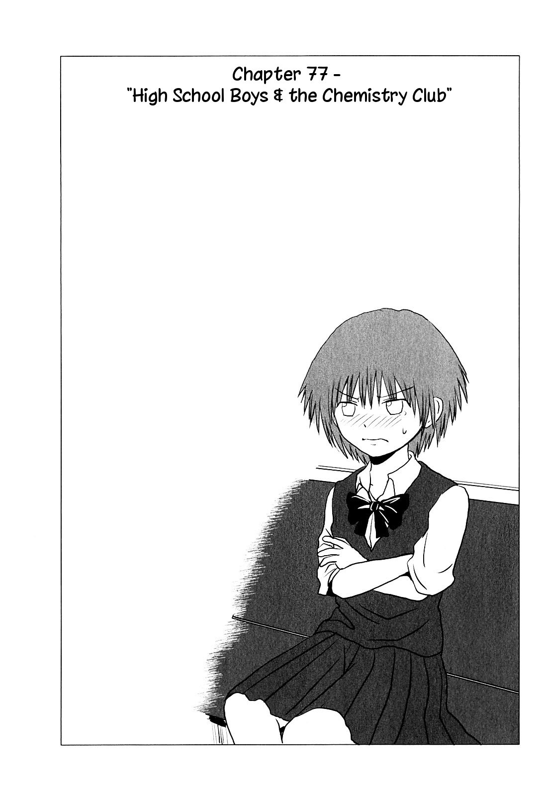 Danshi Koukousei no Nichijou Chapter 77 page 1 - Chapter 77: High School Boys And The Chemistry Club