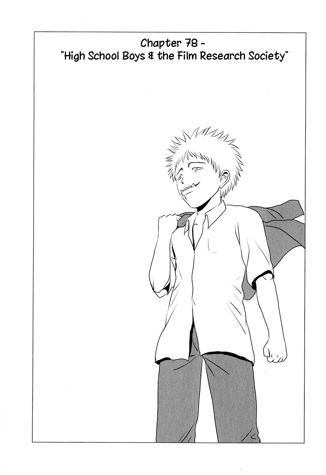 Danshi Koukousei no Nichijou Chapter 78 page 1 - Chapter 78: High School Boys And The Film Research Society