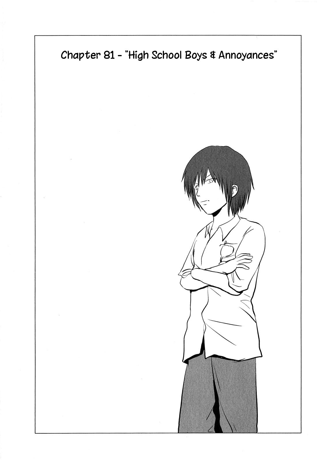 Danshi Koukousei no Nichijou Chapter 81 page 1 - Chapter 81: High School Boys And Annoyances