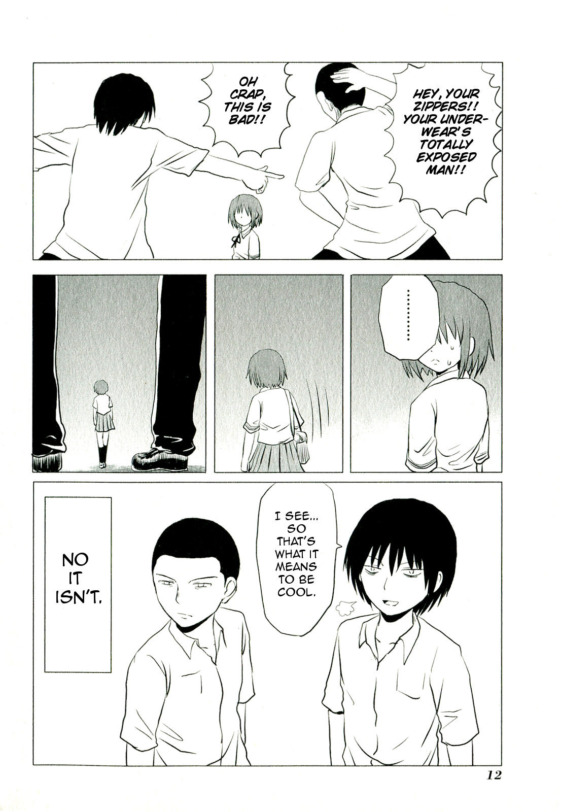 Danshi Koukousei no Nichijou Chapter 82 page 14 - Chapter 82: Highschool Boys And Zippers